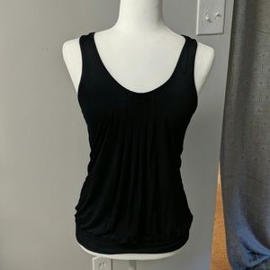 Black Flowy Racer back Blouse